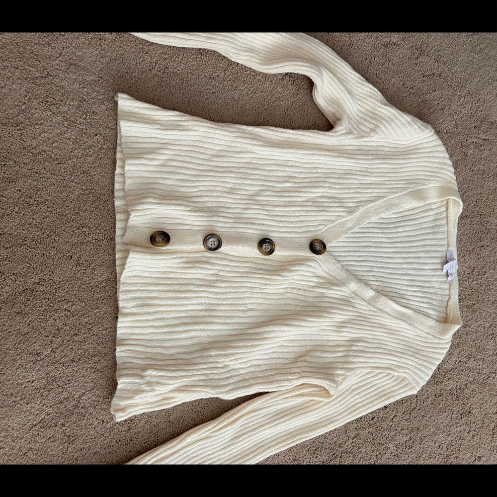 Don’t ask why cream colored sweater